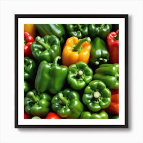 Colorful Peppers 23 Art Print