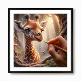 Giraffe 4 Art Print