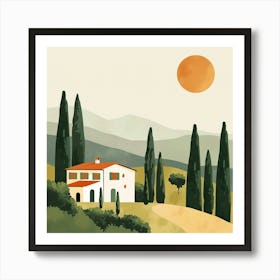 House In Tuscany Art Print