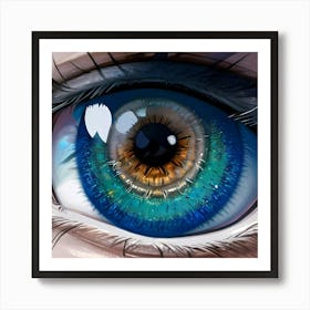 Blue Eye Art Print