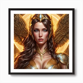 Angel with wings Art Print