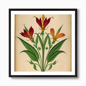 Flora Of Iran Art Art Print