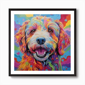 Rainbow Dog Art Print