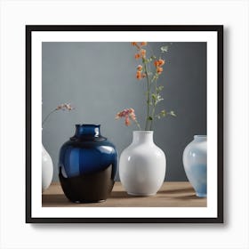 BB Borsa Vases On A Table Art Print