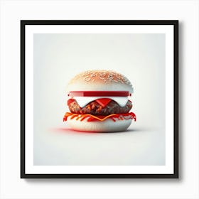 Cheeseburger Iconic (102) Art Print