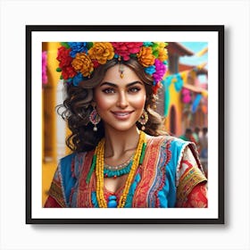 Mexican Woman 8 Art Print