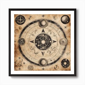 Astrology Chart Art Print