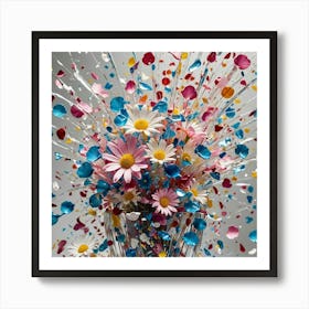 Flowers In A Vase 4 Art Print