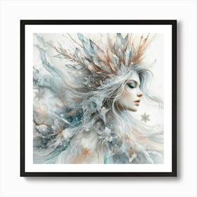 Winter Girl 1 Art Print