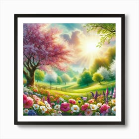 Spring Garden Art Print