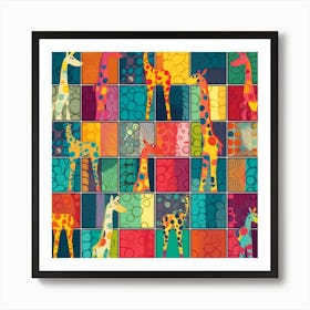 Giraffes 5 Art Print