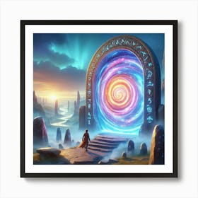 Portal To The Future paintings art print 1 Art Print