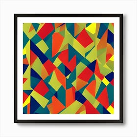 Abstract Geometric Pattern 1 Art Print