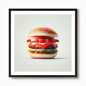 Cheeseburger Iconic (134) Art Print