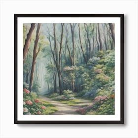 Nature Flower Forest 1 Art Print