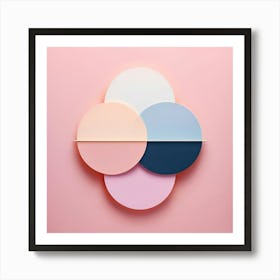 Soft Pastel Tones art print 2 Art Print