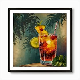 Tropical Cocktail 2 Art Print