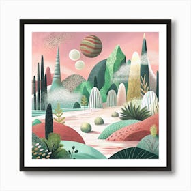 Planets In The Sky Art Print