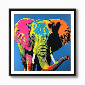 Elephant Pop Art 3 Art Print
