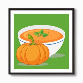 Pumpkin Soup Soup Pumpkin Cream Soup Art Print