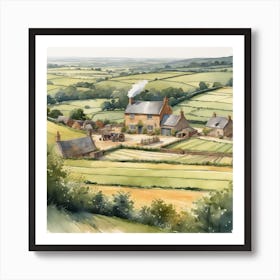 Country Cottage Art Print