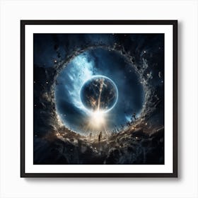 Mankind Breaking Through The Firmament #6 -Juangisme Art Print