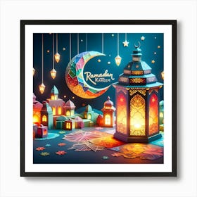 Ramadan Kareem Mubarak Greetings 12 Art Print