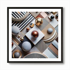 Abstract Geometric Pattern Art Print