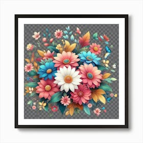 Bouquet Of Flowers 1 Art Print