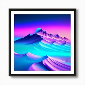 Abstract Landscape Painting Art Print