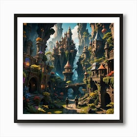 Fantasy City 2 Art Print