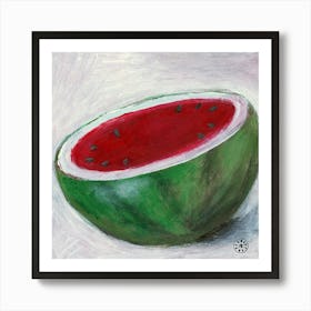 Cut Watermelon Art Print