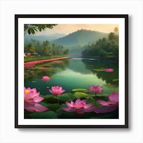 Kerala Landscape 1 Art Print