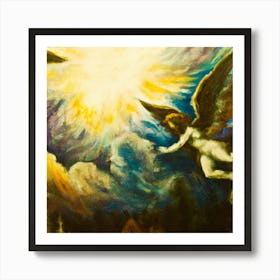 A Impressionist Oil Painting-Angels Art Print