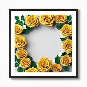 Yellow Roses 16 Art Print