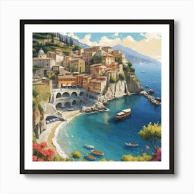 Default Italian Shore Art Print 1 Art Print