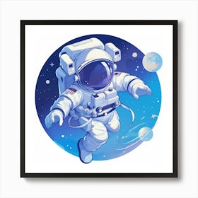 Astronaut In Space 23 Art Print