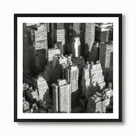 Aerial View Of New York City Art Print