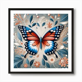 Decorative Art Butterfly II Art Print