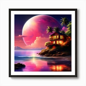 House On The Beach 5 Art Print