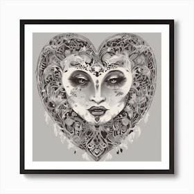 Heart Of A Woman Art Print