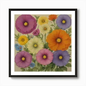 Bouquet Of Flowers 13 Art Print