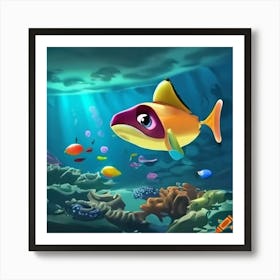 Fish In The Sea Art Print