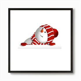 Snowman Art Print