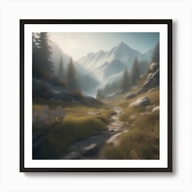 Mountain Path 2 Art Print