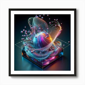 Abstract 3d Illustration Art Print