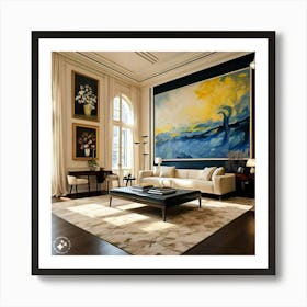 Modern Living Room 1 Art Print