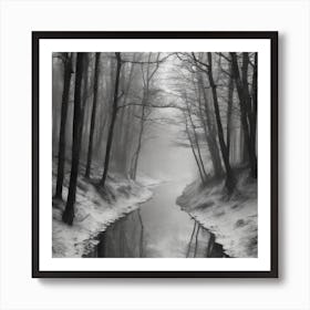 River In The Woods 1 Art Print