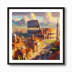 Ancient Aura: Roman Rhapsody Art Print