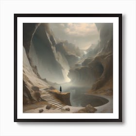 Mountain pass Art Print